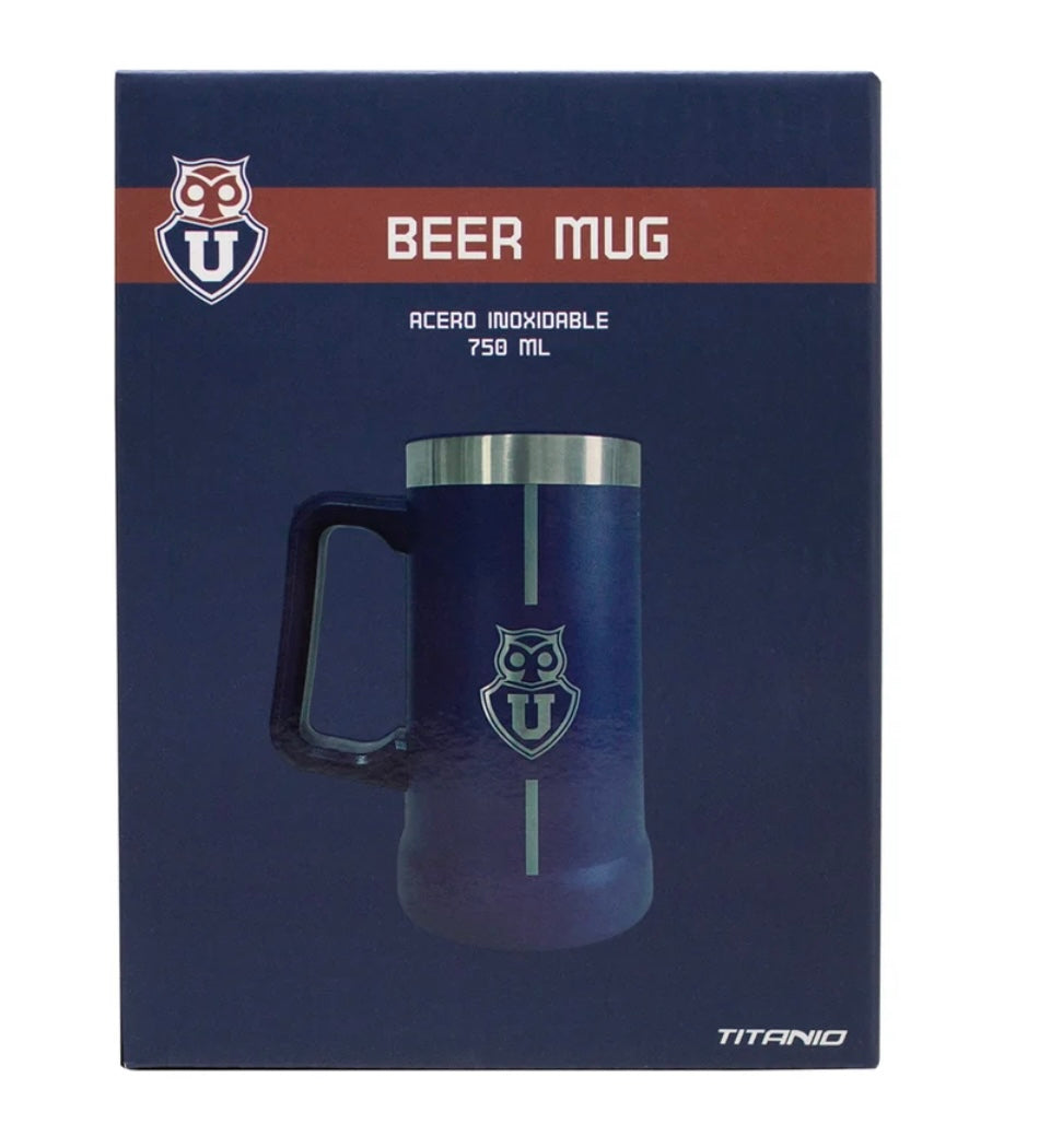 BEER MUG UNIVERSIDAD DE CHILE.